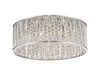 Terra 7 Light Flush Mount in Chrome Finish
