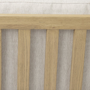 Raeleigh 28.0L x 34.1W x 34.4H Cream Fabric W/Light Brown Wood Accent Chair