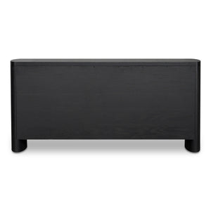 Moe's William Black Sideboard with Herringbone Doors