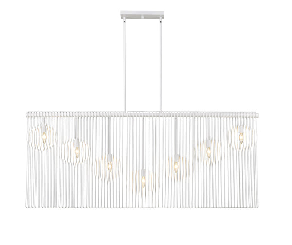 Contour 7 Light Island/Billiard in White Finish