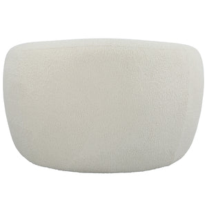 Capra  Art Deco White Swivel Chair