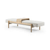 Fawkes Bench In Vintage White Wash Oak