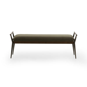 Charlotte Bench - Modern Velvet Loden