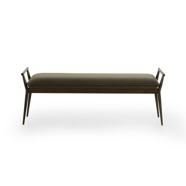 Charlotte Bench - Modern Velvet Loden