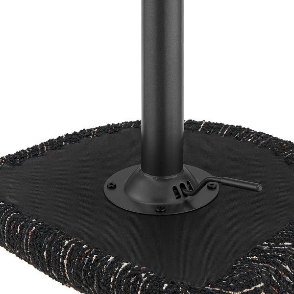 Jorrell KD Boucle Gaslift Swivel Bar Stool, Zenith Black