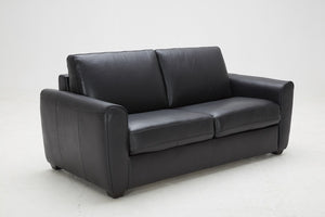 Ari Sofa Bed in Black Leather