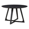 Moe's Godenza Round Dining Table Black Ash Wood