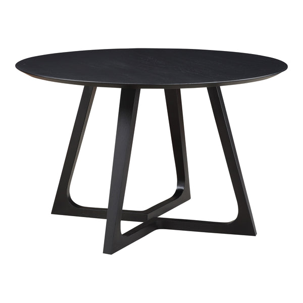 Moe's Godenza Round Dining Table Black Ash Wood