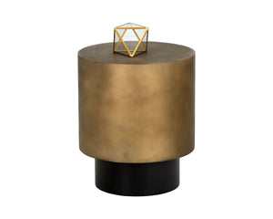 BERNABY END TABLE - ANTIQUE BRASS