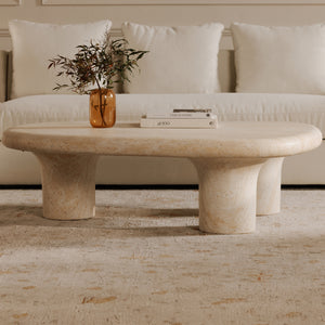 Moe's Warby Outdoor Coffee Table in Beige