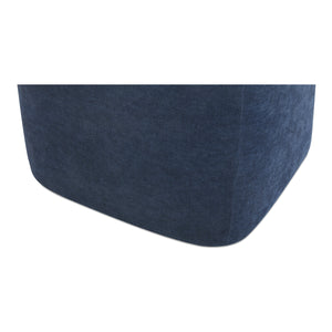 Moe's Larson Navy Blue Rolling Dining Chair
