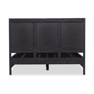 Sydney Queen Bed - Black Wash