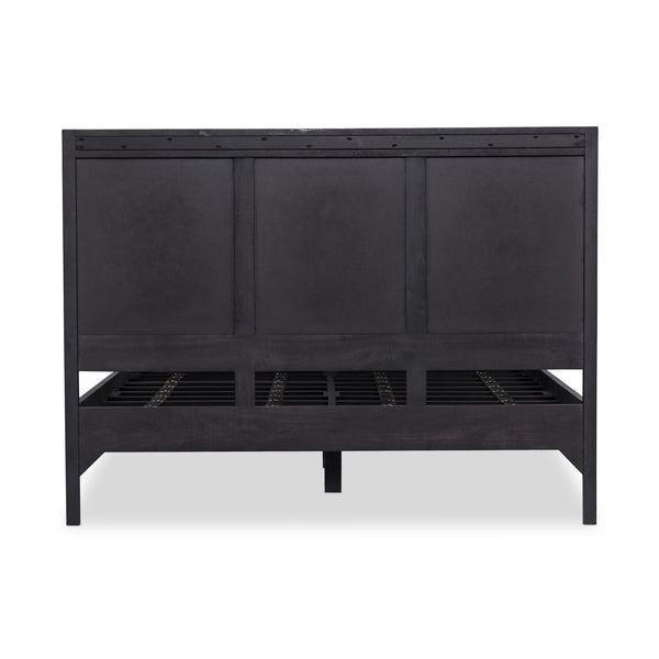 Sydney Queen Bed - Black Wash