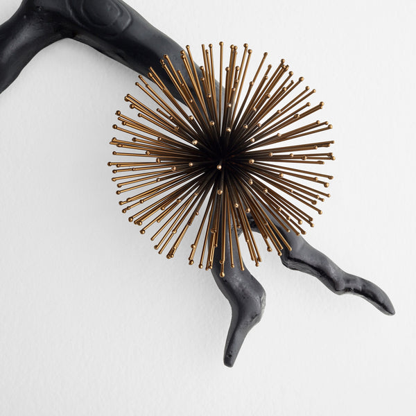 Ichiyo Wall Decor | Black | Gold Accents - Small