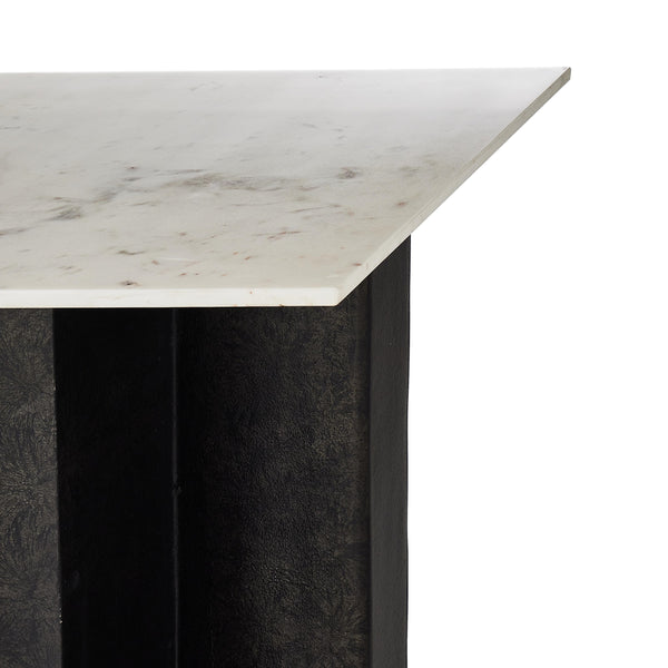 Terrell Large Console Table in Polished White