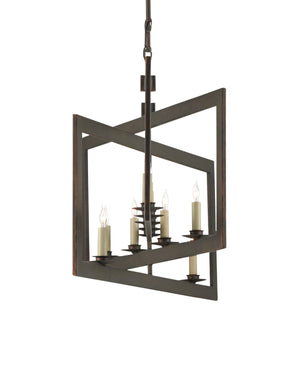 Middleton Bronze Rectangular Chandelier In Bronze Gold