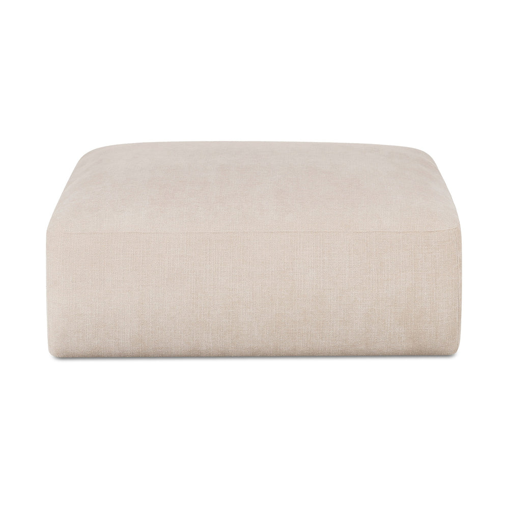Moe's Matina Ottoman in Oatmeal Beige