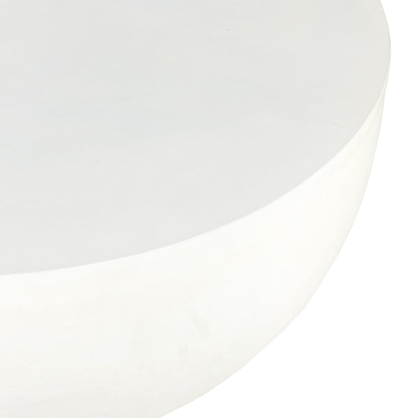 Basil Outdoor Coffee Table In Matte White