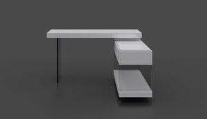 Reese Desk White High Gloss