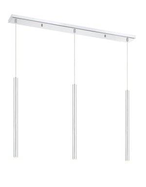 Forest 3 Light Island/Billiard in Chrome Finish