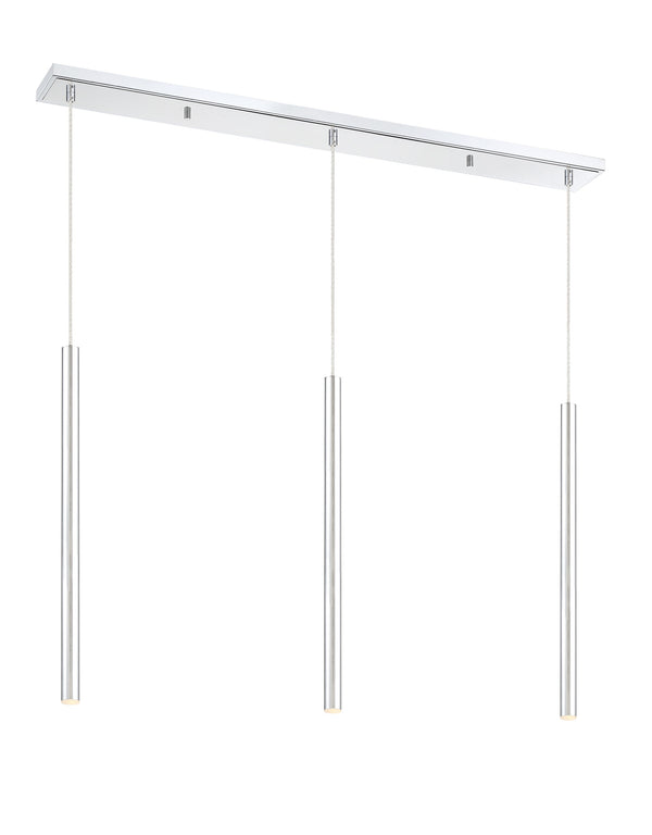Forest 3 Light Island/Billiard in Chrome Finish