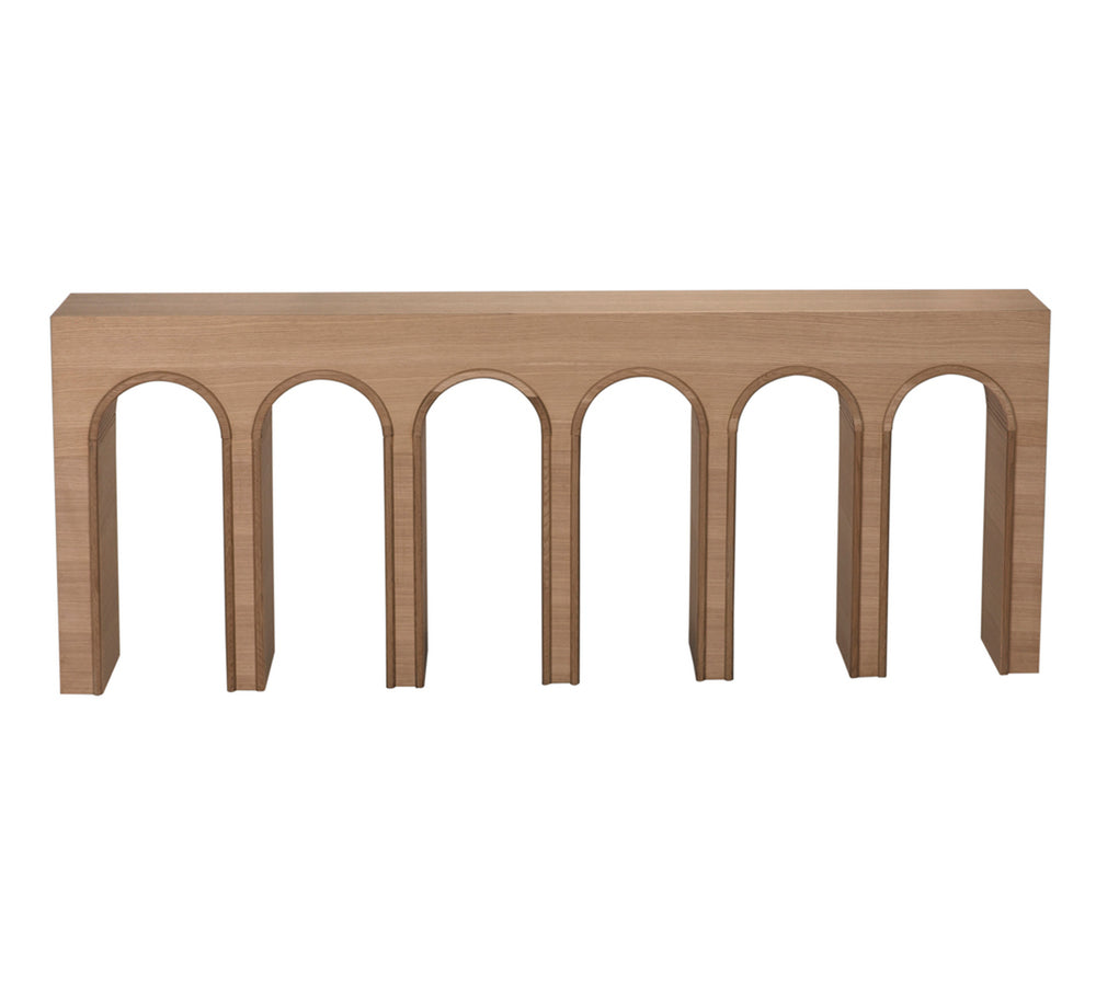 Enzo Console, Extra Large, White Oak