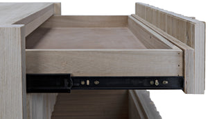 Desdemona 3 Drawer Chest, Bleached Elm