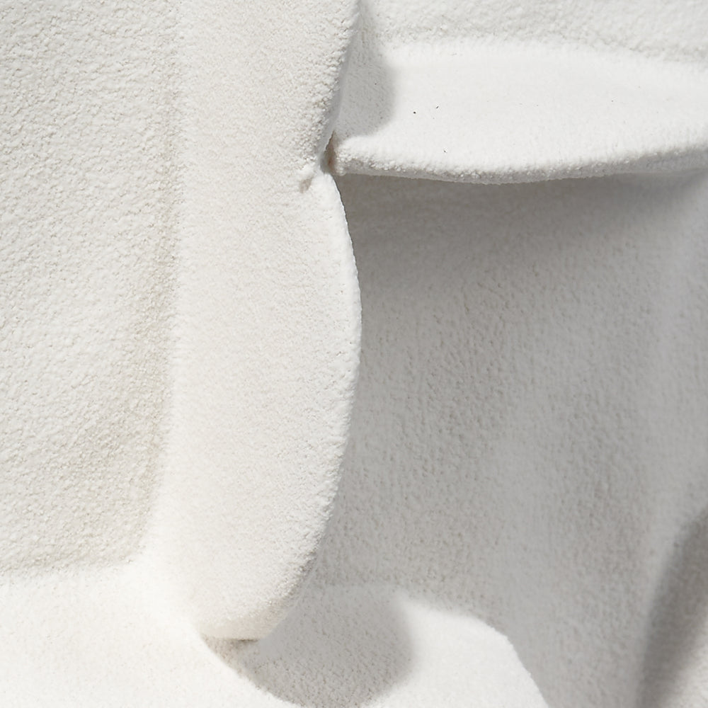  Helios Ceramic Decorative Vase, White