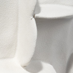  Helios Ceramic Decorative Vase, White