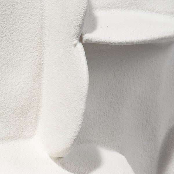  Helios Ceramic Decorative Vase, White