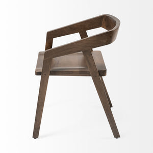 Nicholas I Onyx Brown Solid Wood Dining Chair