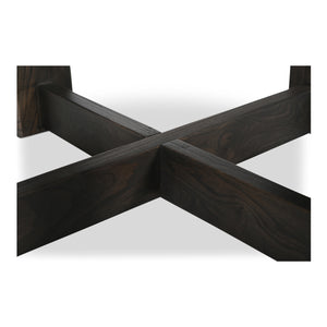 Moe's Glenn Round Dining Table in Dark Brown