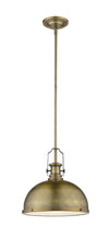 Melange 1 Light Pendant in Heritage Brass Finish