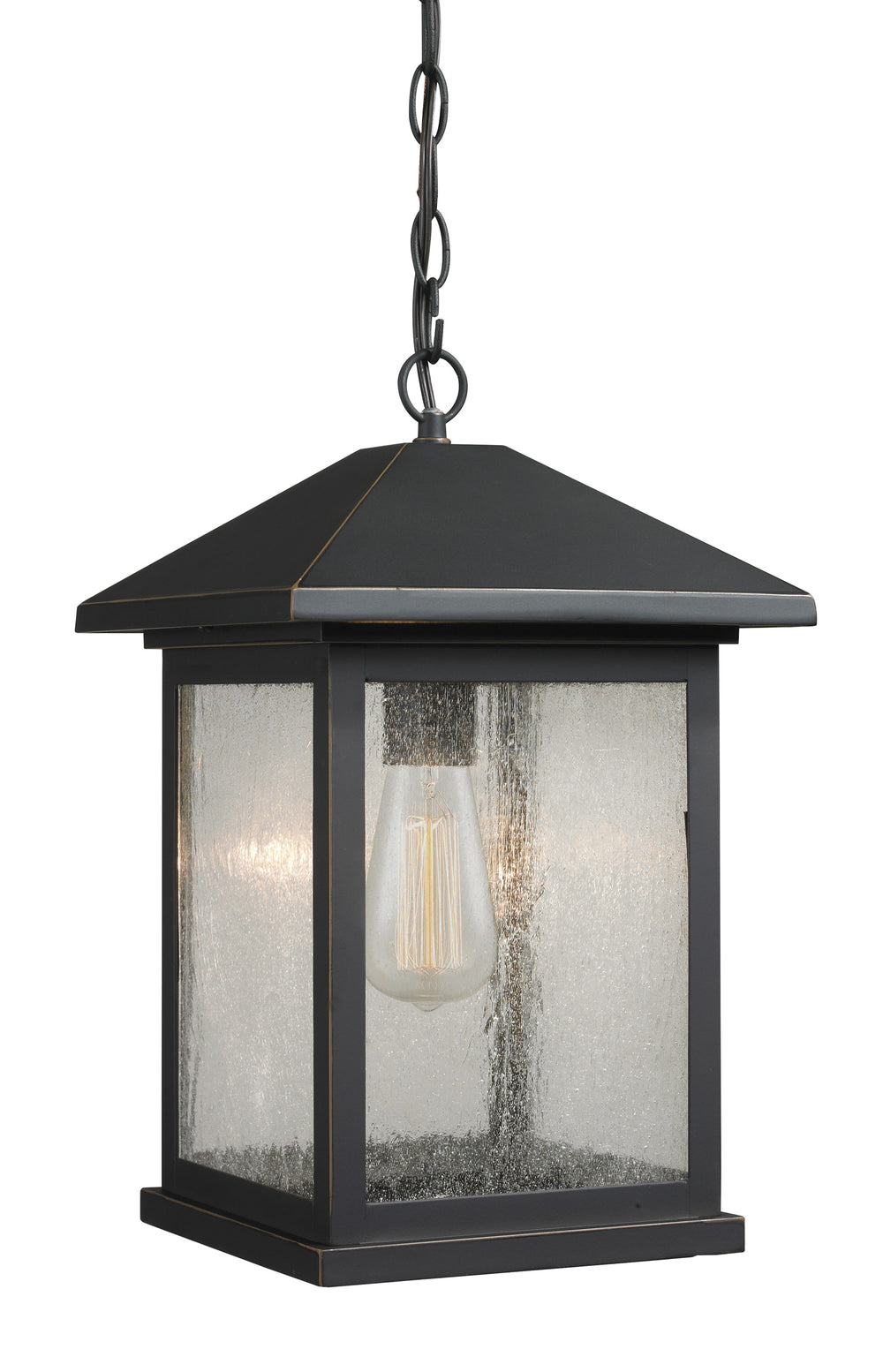 Portland 1 Light Outdoor Chain Light in Oil Rubbed Bronze Finish