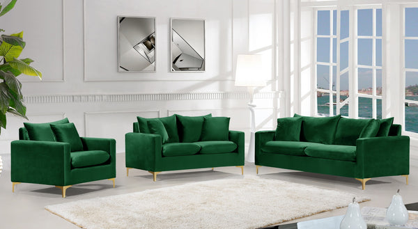 Lucy Chair In Green Velvet