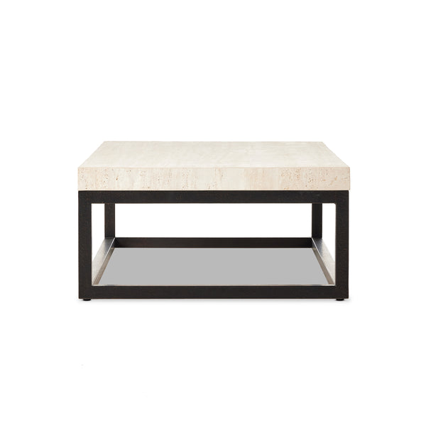 The 67' Rectangular Coffee Table in Travertine