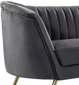 Josefina Sofa In Grey Velvet