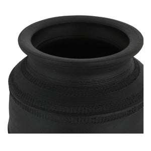 Moe's Astra Vessel Black Terracotta Handmade