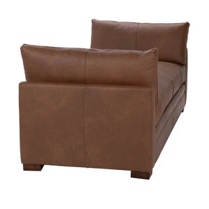 Audrey Backless Sofa - Lush-Saddle