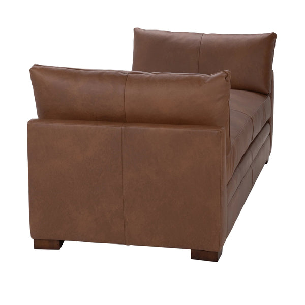 Audrey Backless Sofa - Lush-Saddle