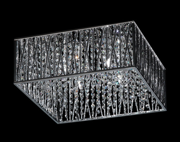 Terra 4 Light Flush Mount in Chrome Finish
