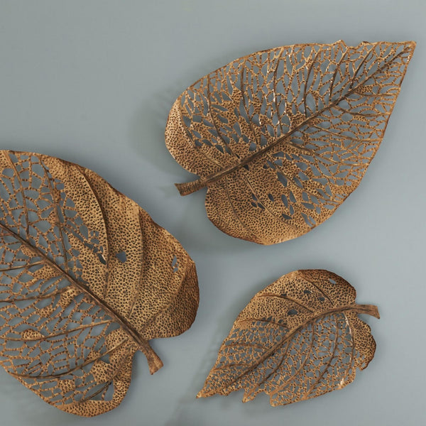 Birch Leaf Wall Art, Copper, Large
