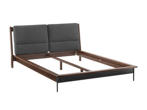 Park Avenue King Platform Bed with Fabric, Ruby