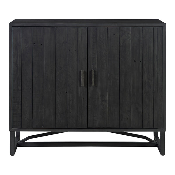 Moe's Sierra 2 Door Black Cabinet with Adjustable Shelf