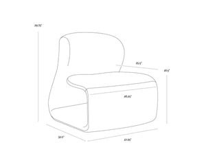SOPHIENE LOUNGE CHAIR - COPENHAGEN OLIVE