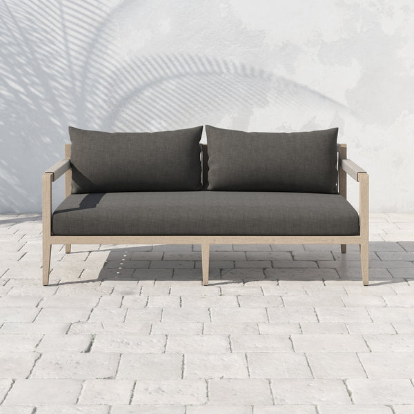 Sherwood Outdoor Sofa In 63" In Brown/Charcoal
