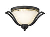 Lagoon 3 Light Ceiling in Matte Black Finish