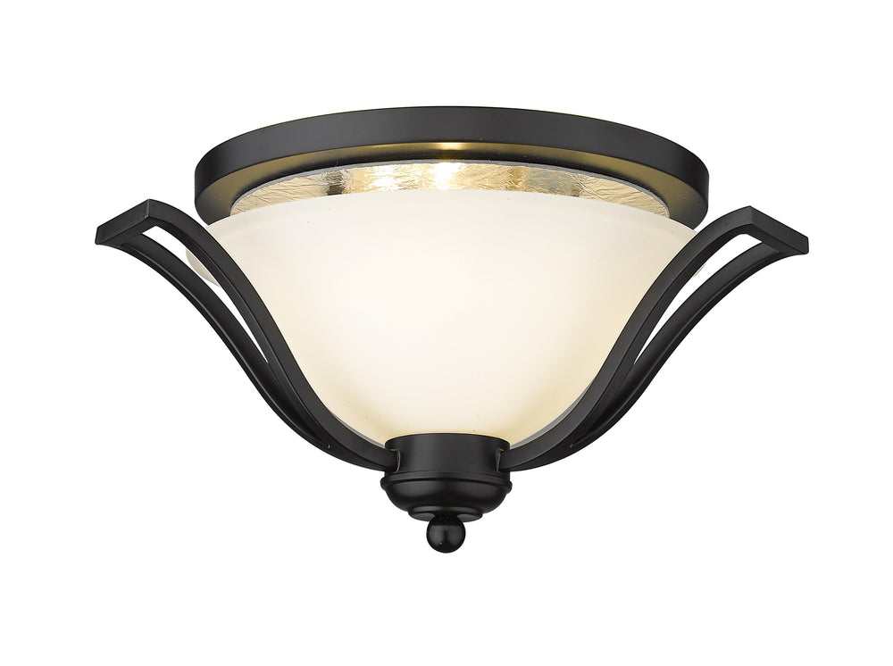 Lagoon 3 Light Ceiling in Matte Black Finish