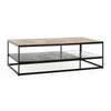 Remmy Cast Aluminum Rectangle Coffee Table - Antique Finish