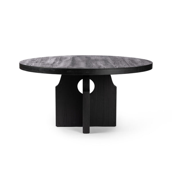 Allandale Round Dining Table - Black Elm